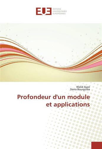 Couverture du livre « Profondeur d'un module et applications » de Ayari Walid aux éditions Editions Universitaires Europeennes