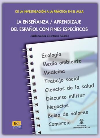 Couverture du livre « La ensenanza aprendizaje del espanol con fines específicos » de Cambridge Editorial aux éditions Edinumen