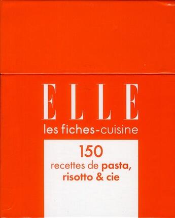 Couverture du livre « Elle ; les fiches-cuisine ; 150 recettes de pasta, risotto et cie ; coffret » de  aux éditions Glenat