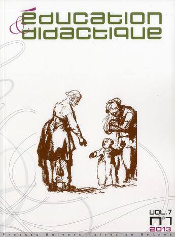 Couverture du livre « Éducation & didactique t.7/1 » de  aux éditions Pu De Rennes