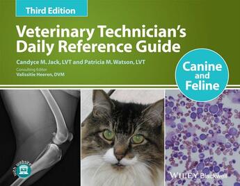 Couverture du livre « Veterinary Technician's Daily Reference Guide » de Candyce M. Jack et Patricia M. Watson aux éditions Wiley-blackwell