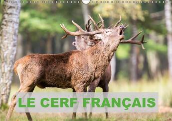 Couverture du livre « Le cerf francais calendrier mural 2018 din a3 horizontal - photos de cerfs en france cale » de Edouard B aux éditions Calvendo