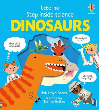 Couverture du livre « Dinosaurs : Step inside science » de Rob Lloyd Jones et Teresa Bellon aux éditions Usborne