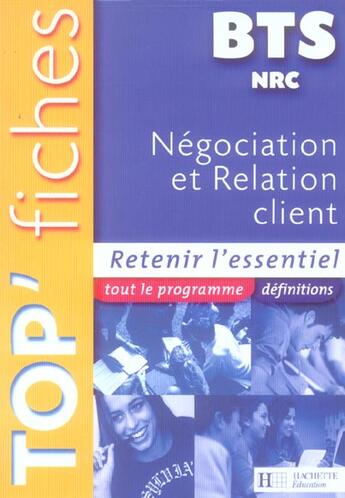 Couverture du livre « Negociation et relation client » de Hubert Neveu aux éditions Hachette Education