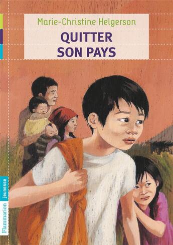 Couverture du livre « Quitter son pays » de Helgerson M-C. aux éditions Flammarion Jeunesse