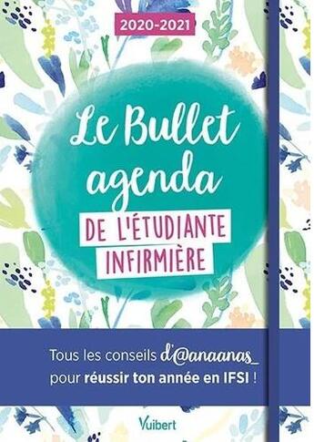 Couverture du livre « Le bullet agenda de l'étudiante infirmière (édition 2020/2021) » de  aux éditions Vuibert