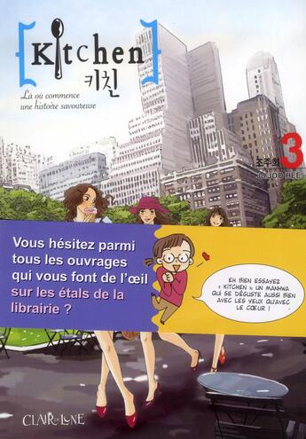 Couverture du livre « Kitchen Tome 3 » de Jo Joo-Hee aux éditions Clair De Lune