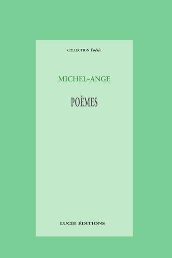 Couverture du livre « Michel Ange Poèmes » de Michel-Ange aux éditions Epagine