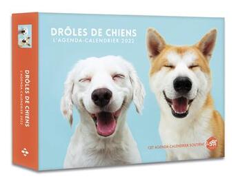 Couverture du livre « L'agenda : calendrier drôles de chiens (édition 2022) » de  aux éditions Hugo Image