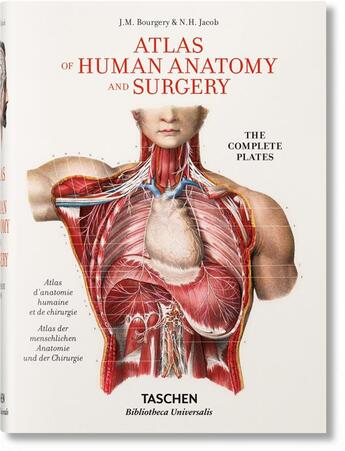 Couverture du livre « Bourgery : the complete atlas of human anatomy and surgery » de  aux éditions Taschen