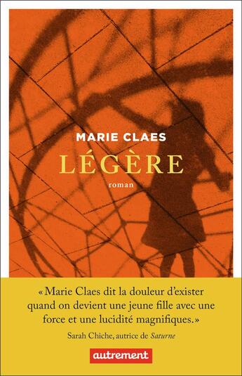 Couverture du livre « Légère » de Marie Claes aux éditions Autrement