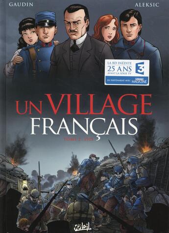 Couverture du livre « Un village français Tome 2 ; 1915 » de Vladimir Aleksic et Facio et Jean-Charles Gaudin aux éditions Soleil