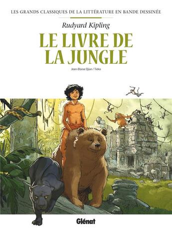 Couverture du livre « Le livre de la jungle en BD » de Jean-Blaise Djian et Tieko aux éditions Glenat