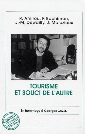 Couverture du livre « Tourisme et souci de l'autre » de  aux éditions L'harmattan