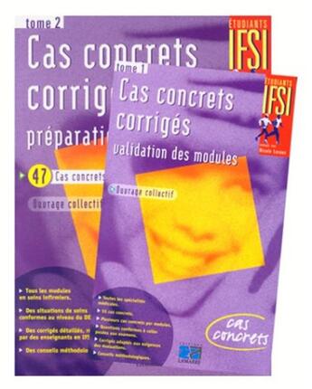 Couverture du livre « Pack cas concrets corrigés t.1: validation des modules ; cas concrets corrigés t.2 : préparation » de  aux éditions Lamarre