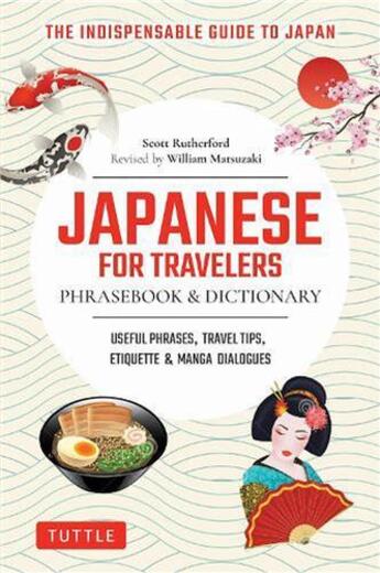 Couverture du livre « Japanese for travellers phrasebook & dictionnary /anglais/japonais » de  aux éditions Tuttle