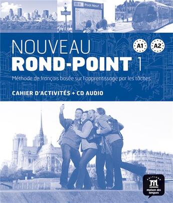 Couverture du livre « Nouveau rond-point ; niveau A1-A2 du CECRL ; cahier d exercices + cd » de  aux éditions La Maison Des Langues