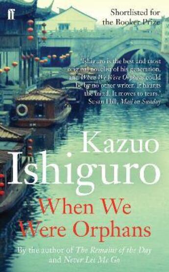 Couverture du livre « WHEN WE WERE ORPHANS » de Kazuo Ishiguro aux éditions Faber Et Faber