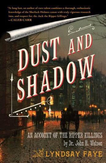 Couverture du livre « Dust and Shadow » de Lyndsay Faye aux éditions Simon & Schuster