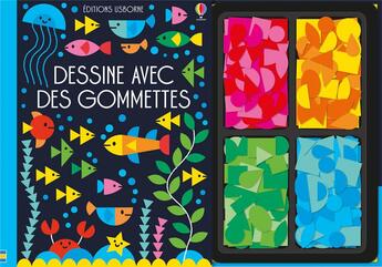 Couverture du livre « Dessine Avec Des Gommettes » de Fiona Watt aux éditions Usborne