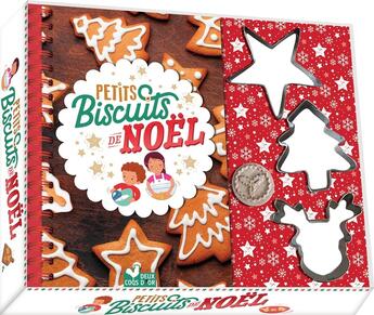 Couverture du livre « Petits biscuits de Noël - coffret avec accessoires » de Marie Pourrech et Solenne Et Thomas aux éditions Deux Coqs D'or