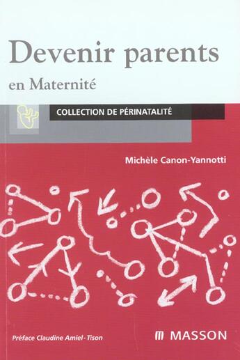 Couverture du livre « Devenir parents en maternite - pod » de Canon-Yannotti M. aux éditions Elsevier-masson