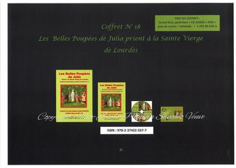 Couverture du livre « Les belles poupées de Julia vont prier à la sainte vierge de Lourdes » de Julia-Josepha-Patricia Sanchez aux éditions Croire Savoir Vouloir