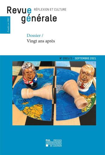 Couverture du livre « Revue generale n 2021/3 - dossier / vingt ans apres » de Frederic Saenen aux éditions Pu De Louvain