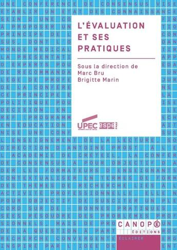 Couverture du livre « L'évaluation et ses pratiques (conference de consensus 5) » de Brigitte Marin et Marc Bru aux éditions Reseau Canope