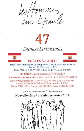 Couverture du livre « Les Hommes sans Épaules n°47, Dossier Poètes à TAHITI » de Les Hse aux éditions Hommes Sans Epaules