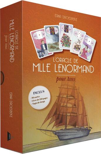 Couverture du livre « L'oracle de Mlle Lenormand pour tous » de Erna Droesbeke aux éditions Dervy