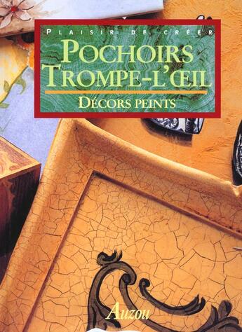 Couverture du livre « Pochoir et trompe l'oeil » de Veronique Meglioli aux éditions Auzou