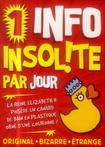 Couverture du livre « Une info insolite par jour (édition 2015) » de  aux éditions Hugo Image