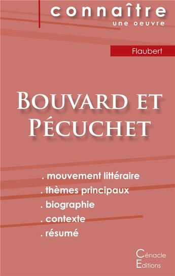 Couverture du livre « Fiche de lecture Bouvard et Pécuchet de Gustave Flaubert » de Gustave Flaubert aux éditions Editions Du Cenacle