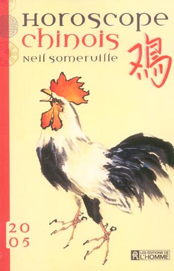 Couverture du livre « Horoscope Chinois » de Somerville Neil aux éditions Editions De L'homme