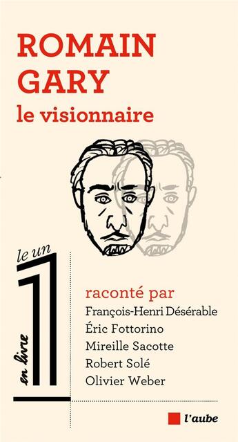 Couverture du livre « Romain Gary, le visionnaire » de Eric Fottorino et Olivier Weber et François-Henri Désérable et Mireille Sacotte et Julien Bisson aux éditions Editions De L'aube