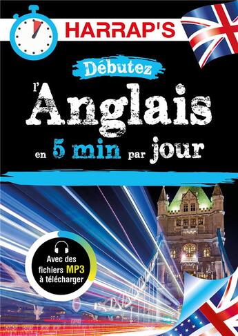 Couverture du livre « Debutez l'anglais en 5 minutes par jour » de  aux éditions Harrap's