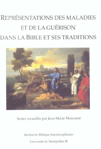 Couverture du livre « Representations des maladies et de la gu » de Marconot aux éditions Pub De L'universite De Montpellier