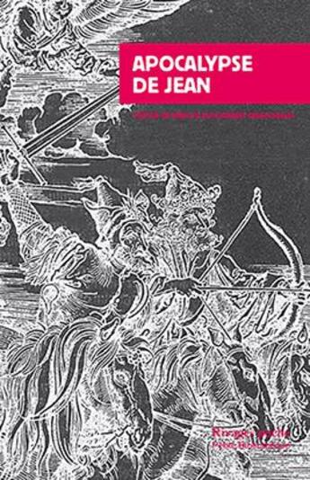 Couverture du livre « Apocalypse de Jean » de Saint-Jean aux éditions Rivages