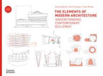 Couverture du livre « The elements of modern architecture: understanding contemporary buildings » de Radford Antony/Sriva aux éditions Thames & Hudson