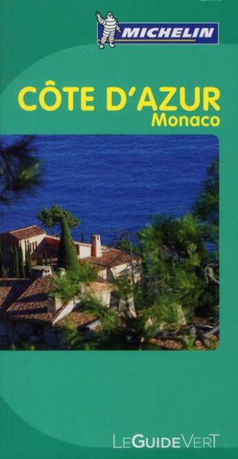 Couverture du livre « Côte d'Azur, Monaco (édition 2010) » de Collectif Michelin aux éditions Michelin