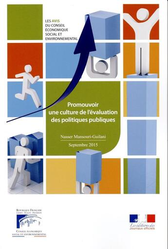 Couverture du livre « Promouvoir une culture d'évaluation des politiques publiques ; CESE » de  aux éditions Documentation Francaise