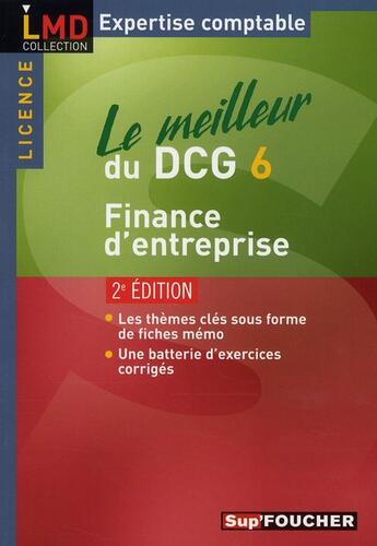 Couverture du livre « Le meilleur du DCG 6 ; finance d'entreprise (2e édition) » de Michele Mollet aux éditions Foucher