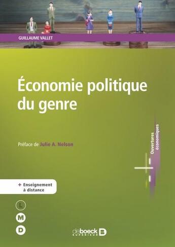 Couverture du livre « Économie politique du genre » de Guillaume Vallet aux éditions De Boeck Superieur