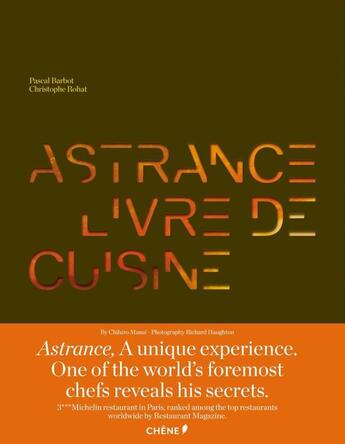 Couverture du livre « Astrance ; a cook's book » de  aux éditions Chene