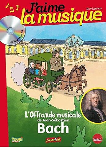 Couverture du livre « J'aime la musique - bach - livre cd » de  aux éditions Arc En Ciel