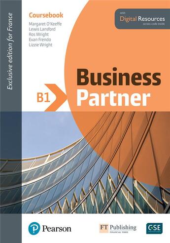 Couverture du livre « Business partner B1 with digital resources » de Margaret O'Keeffe et Evan Frendo et Lewis Lansford aux éditions Pearson