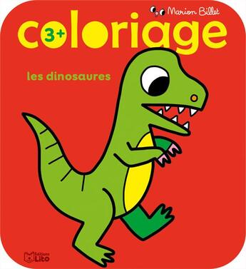 Couverture du livre « Coloriage M.Billet Dinosaures » de  aux éditions Lito