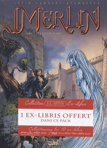 Couverture du livre « Merlin T.1 ; la colère d'Ahès » de Jean-Luc Istin et Stambecco et Eric Lambert aux éditions Soleil