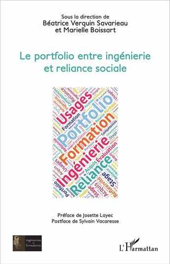 Couverture du livre « Le portfolio entre ingénierie et reliance sociale » de Marielle Boissart et Beatrice Verquin Savarieau aux éditions L'harmattan